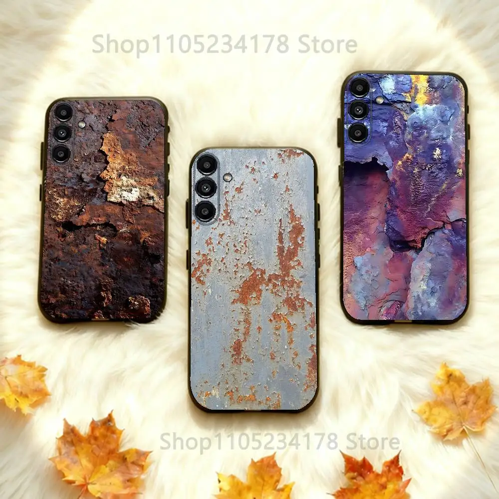 

Retro Industrial Style Rusty Phone Case Silicone Soft For Samsung Galaxy A73,31,32,72,41,53,52,71,22,5G,Note,J7,8,9