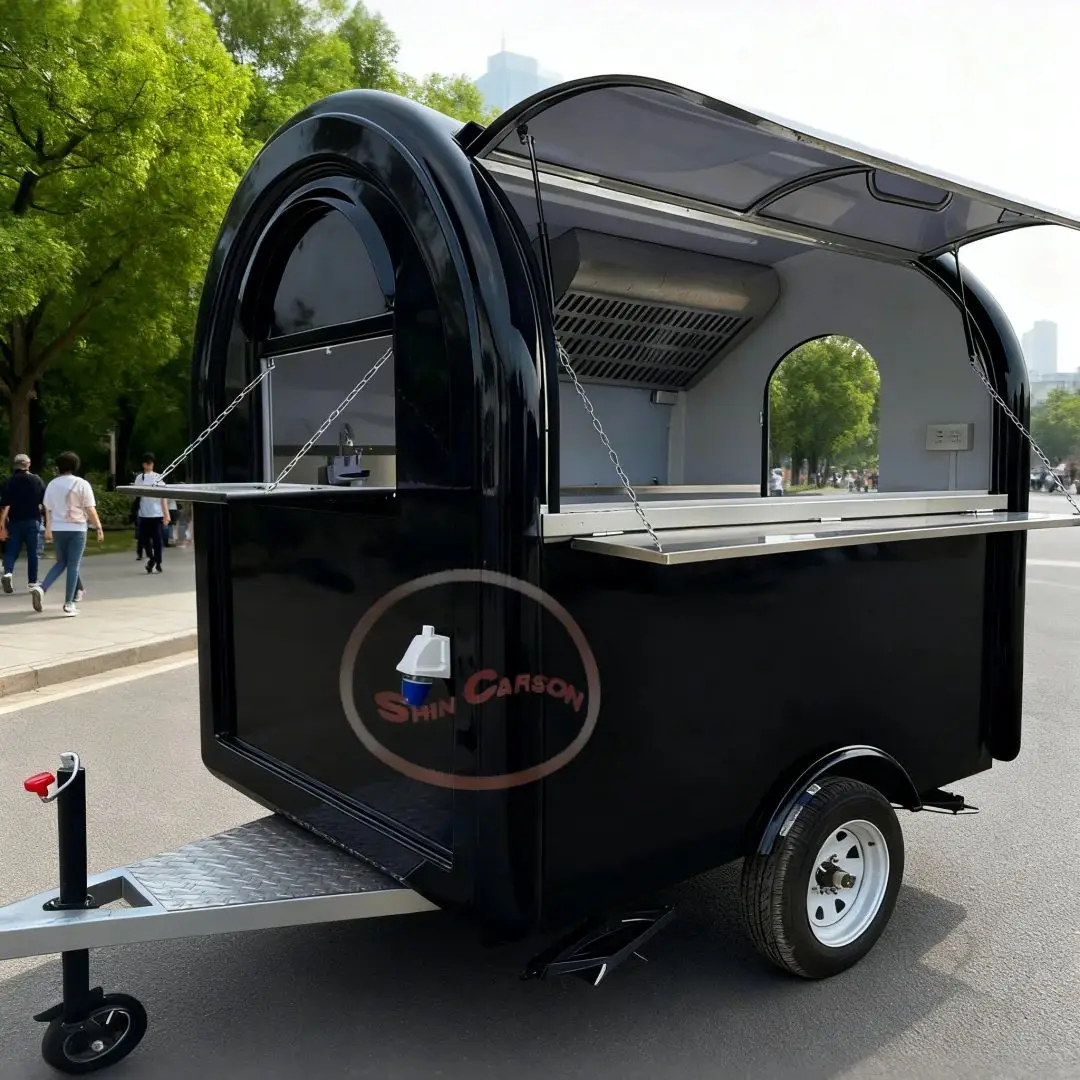 

Customized Color Food Truck for Sale Ice Cream Boba Tea Vending Trailer Coffee Truck Bubble Tea Catering Vehicle