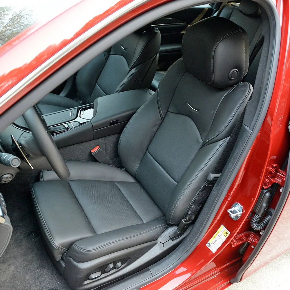 

Car Special Seat Cover Front Row 2 Seat For Cadillac CTS 2014 2015 2016 2017 PU Leather Cushion Protector Car Seat Covers