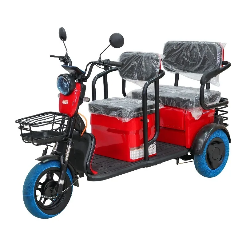 The new 2026 multifunctional electric tricycle is equipped with LCD meters and lens headlights, CE-certified