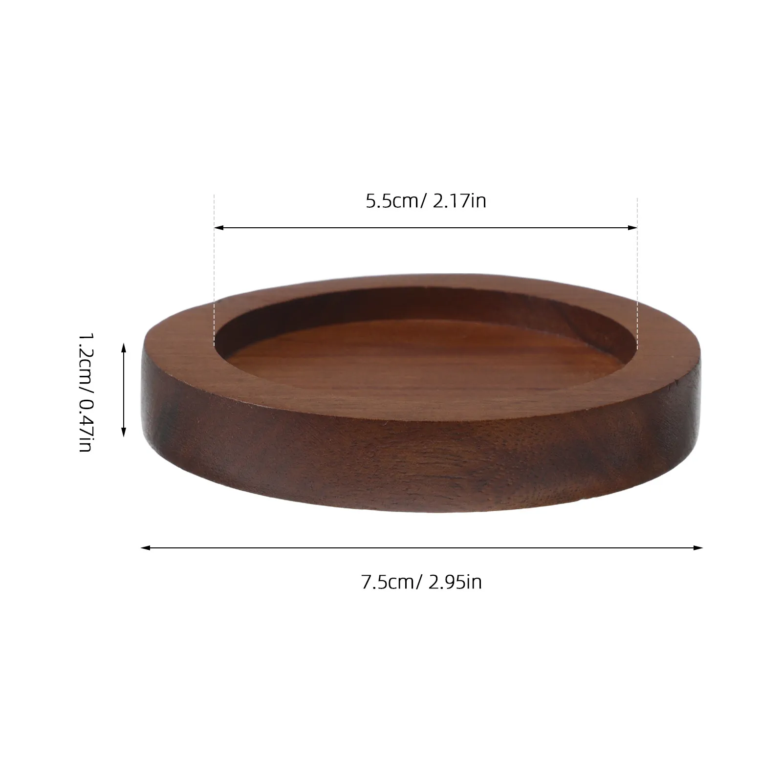 Acacia Wood Grinder Stand Salt Pepper Mill Base Round Tray Manual Spice Jar Holder Stable Kitchen Storage Display