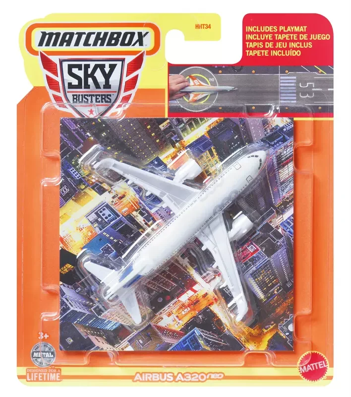 Original Matchobox Sky Buster Cruiser Crop Duster Airbus Bubble Copter Hypersonic Twin Boom Helicopter Toys for Boys Plane Model