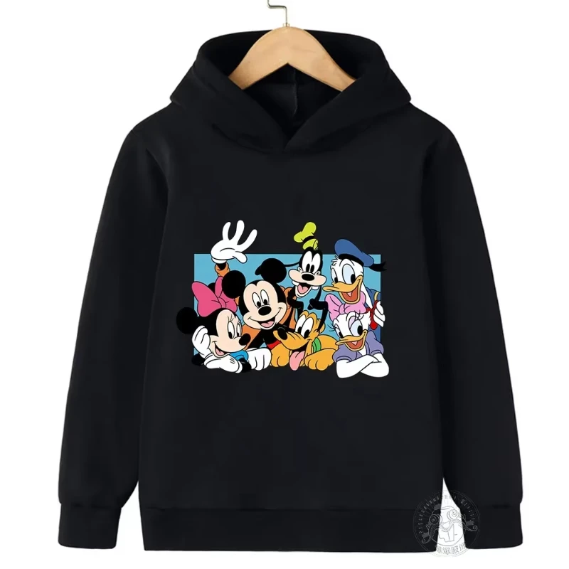 

Детская толстовка с принтом Disney Mickey Harajuku для детей от 2 до 14 лет, осенняя уличная модная толстовка для мальчиков, спортивный пуловер на открытом воздухе