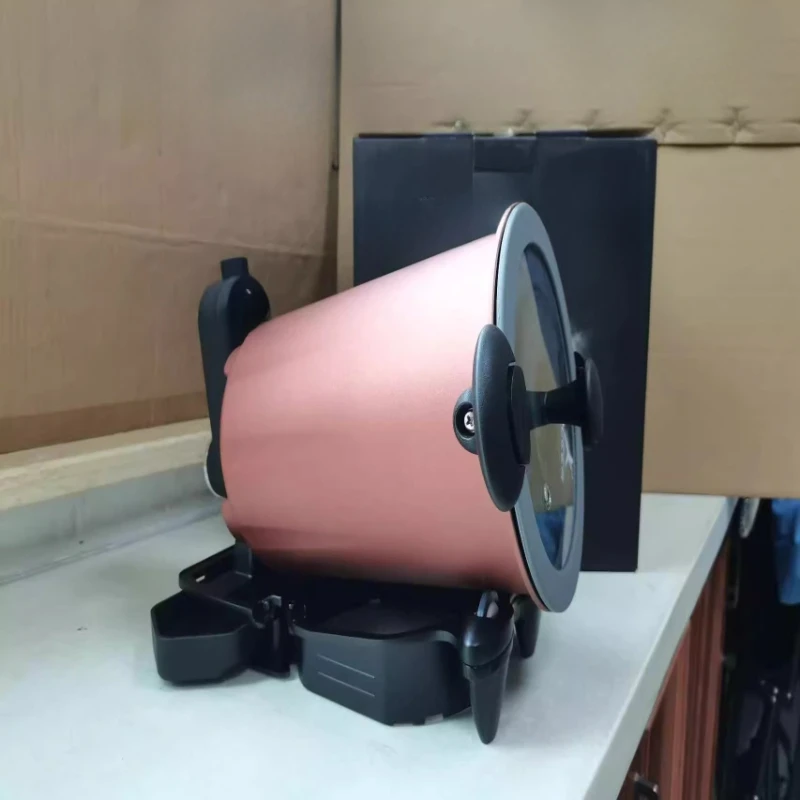 360 °   ماكينة طهي ذكية دوارة للاستخدام الخارجي والمنزلي ماكينة طهي أرز مقلي ماكينة صنع المكرونة المقلية