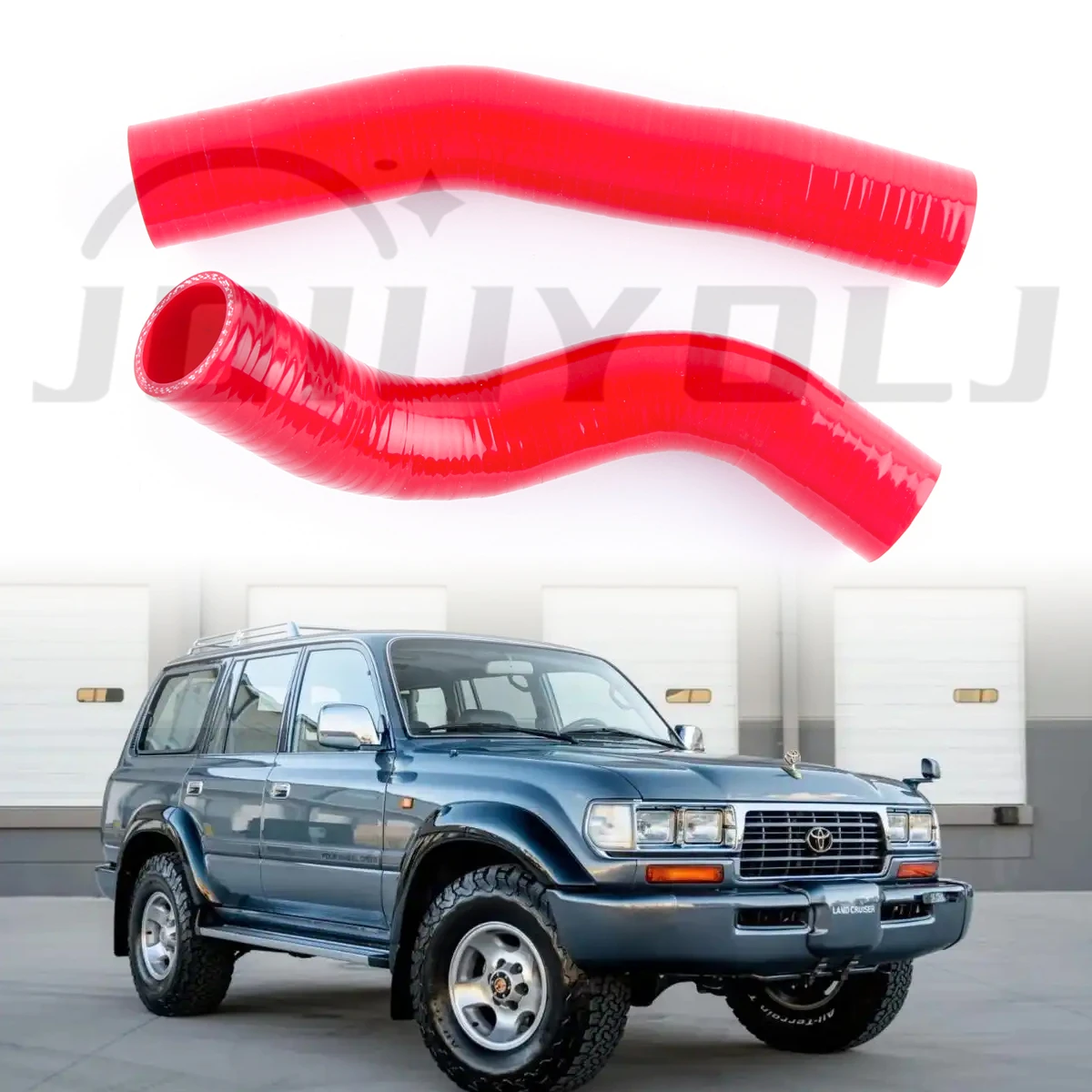 

3ply For 1990-1998 Toyota Landcruiser HZJ80 1HZ Motor 1991 92 1993 1994 1995 1996 1997 Silicone Radiator Coolant Hoses Kit 2Pcs