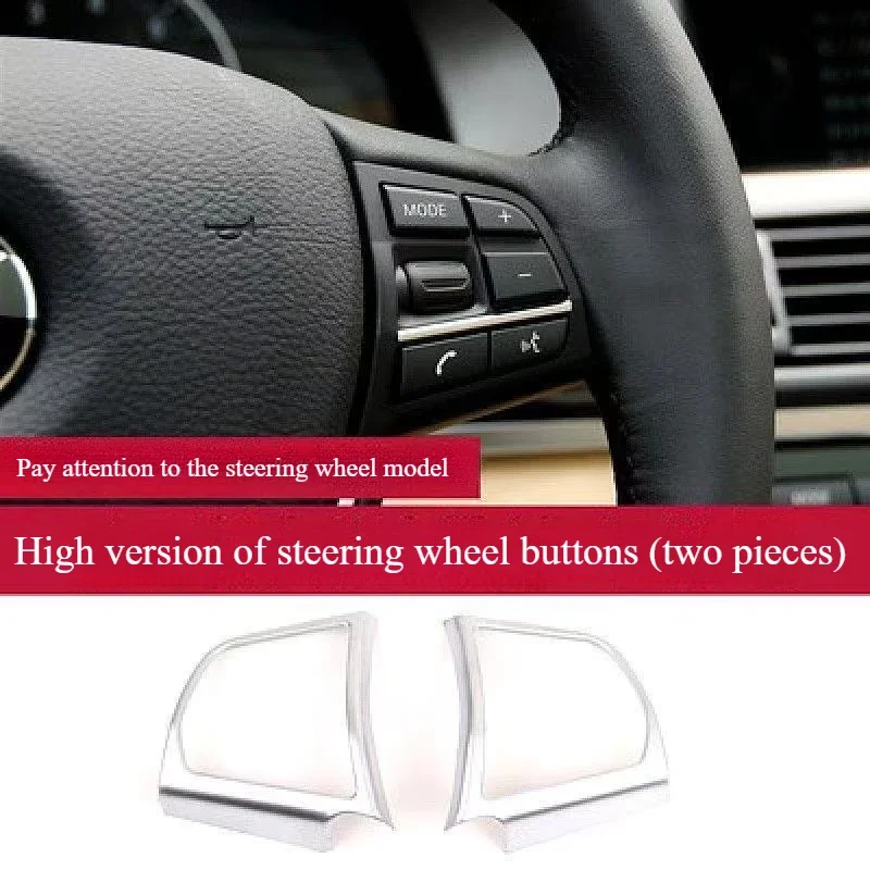 

Серебряное волокно, внутренняя крышка кнопки на руль, украшение для BMW 5 серии F10 F11 F01 F02 2010-2017