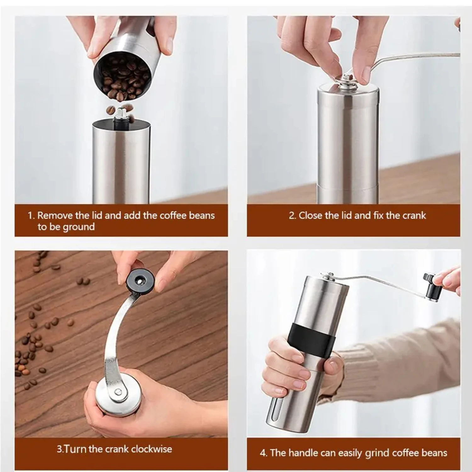 Upgrade Chestnut C2 Manual Coffee Grinder Portable Handheld High Quality Handmade Coffee Machine