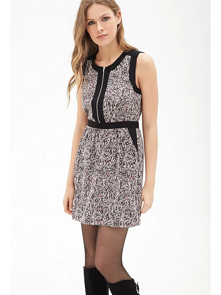 레트로 플로럴 프린트 하이웨이스트 드레스 여성용 슬림핏 스커트 출퇴근용 봄 가을 시즌