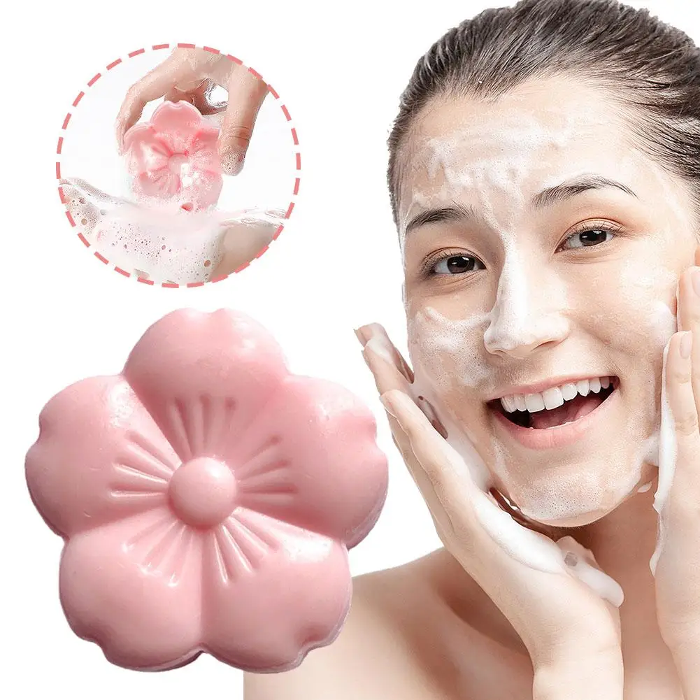 

40g Flower Shape Face Wash Body Whitening Soap Remove Pores Blackheads Oil Control Moisturizing Deep Cleansing For Skin Car I9D6