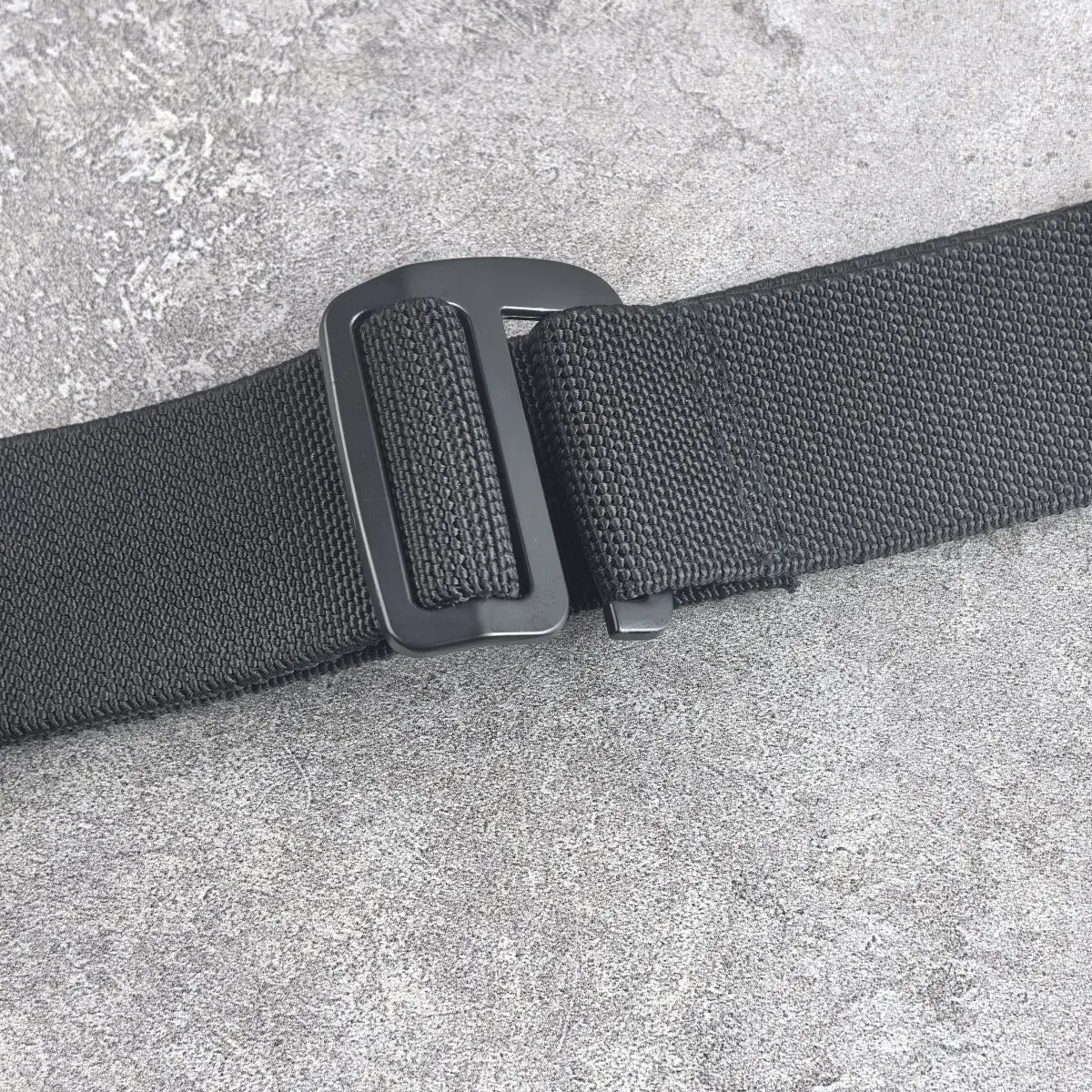 Szeroki pasek z klamrą ze stopu aluminium, nylonowy elastyczny pasek do pasa 3,8 cm, męski pasek elastyczny do wędrówek, pasek płócienny, wersja rozszerzona
