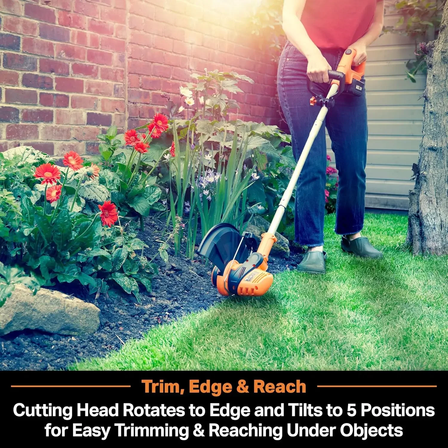 Kit combinato tagliaerba senza fili 24V MAX 10" perimetrale senza fili per piccoli metri fino a