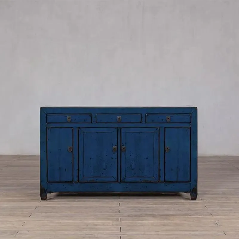 for Solid wood farmhouse wabi sabi design multi-compartment living room entrance cabinet - environmentally friendly large