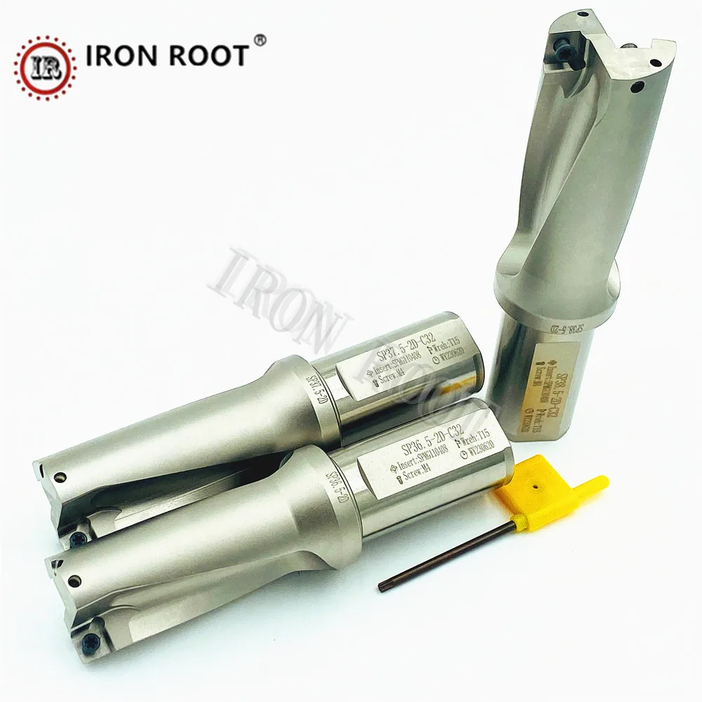 SP Series 2D Drilling Depth 35.5mm-40mm CNC Lathe Turning Tools Can Be Indexed U Drill Bit for Fast Drilling Deep Hole Drill