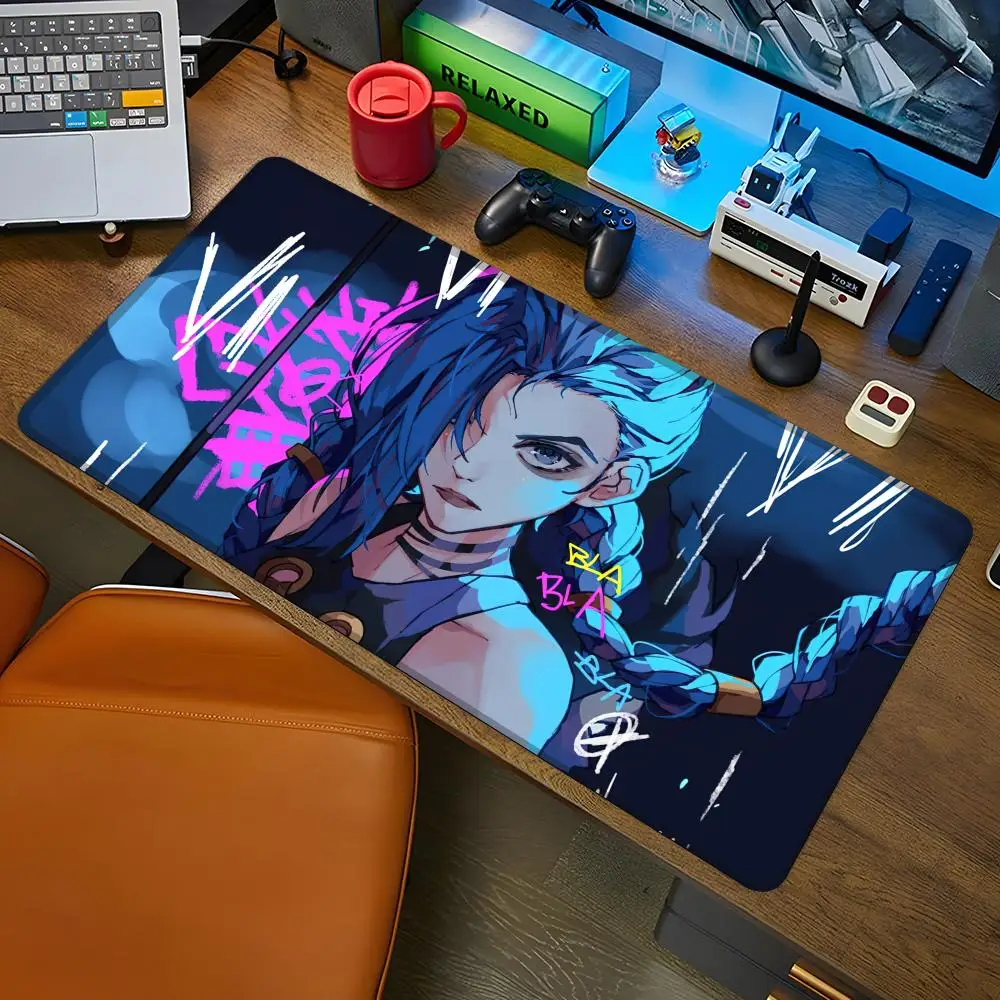 

Anime JINX Mouse Pad Gaming Mousepad Abstract Large 800x400x2mm MouseMat Gamer XXL Mause Carpet PC Desk