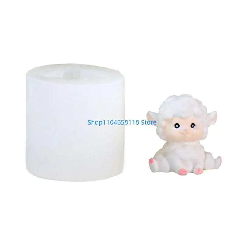 Mini Sheep Silicone Molds DIY Epoxy Resin Molds Table Ornament Mould Plaster Making Tool Easy to Clean