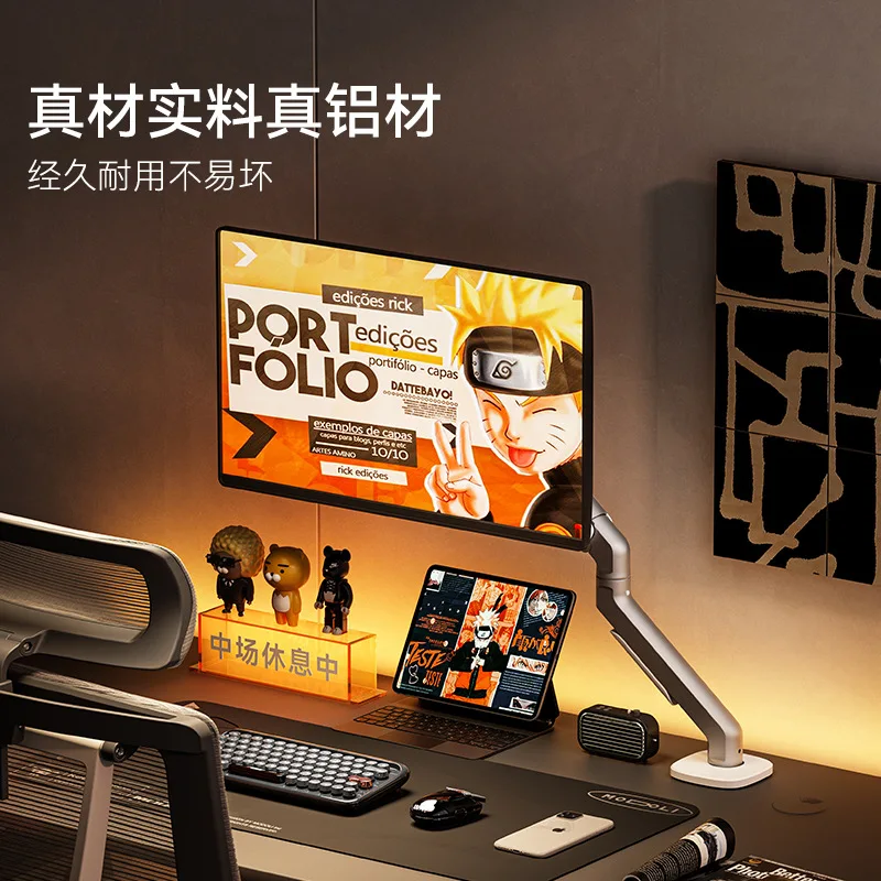 コンピューターモニタースタンド ロボットアーム ディスプレイスクリーン カンチレバー リフティング vesa ホール デスクトップベース T6G