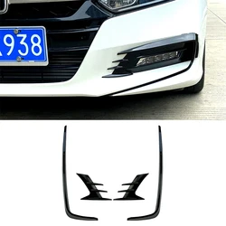 For Honda Accord 10th 2018 2019 2020 2021 Front Bumper Splitter Fog Lamp Grill Spoiler Cover Air Vent Wind Knife Body Kits