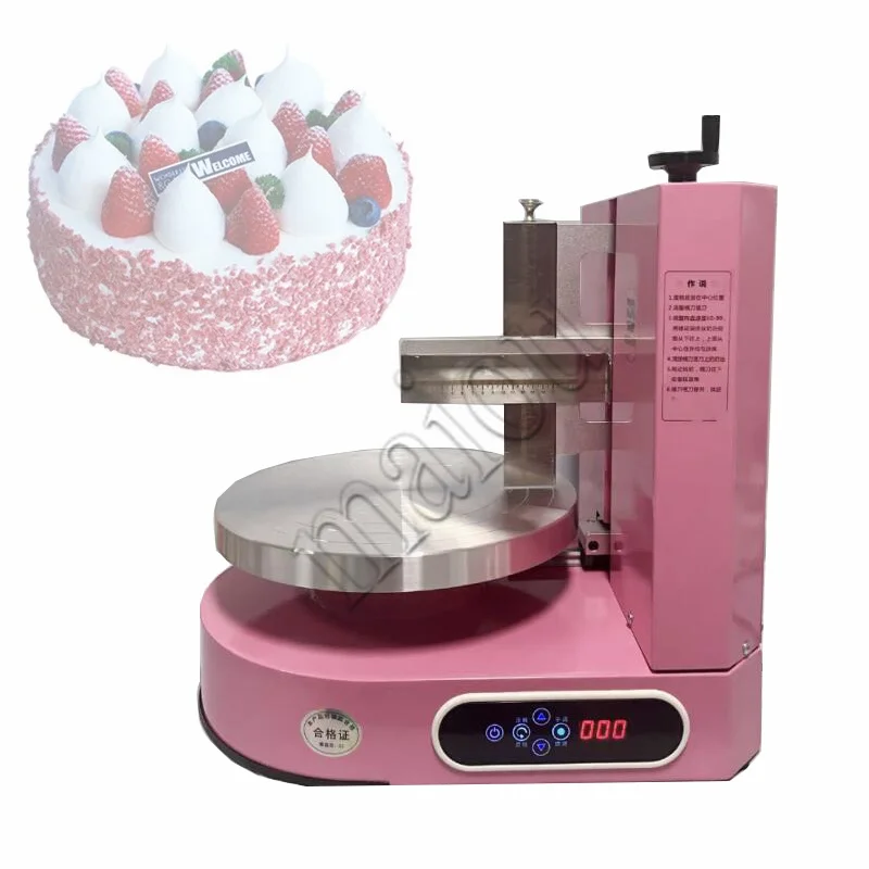 

110V 220V Electric Birthday Cake Cream Smooth Coating Decoration Machine Butter Cake Bread Cream Baking Decoration Spreader