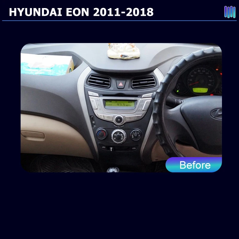 AI VOICE roadivox Android car radio for HYUNDAI EON 2011 2018 stereo GPS Navigation video Multimedia Player tape recorder
