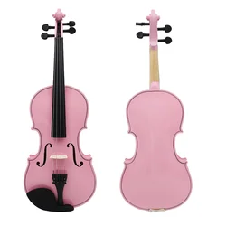 4/4 3/4 1/2 1/4 1/8 Size Student Violin Fiddle Beginner Bow Stringed Instrument Acoustic Violin For Kid Beginner Gift Whole KIT