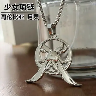 

Game Genshin Impact Columbina Hyposelenia Anime Metal Necklace Pendant Cosplay Prop Anime Accessories ornaments Pendant Gift