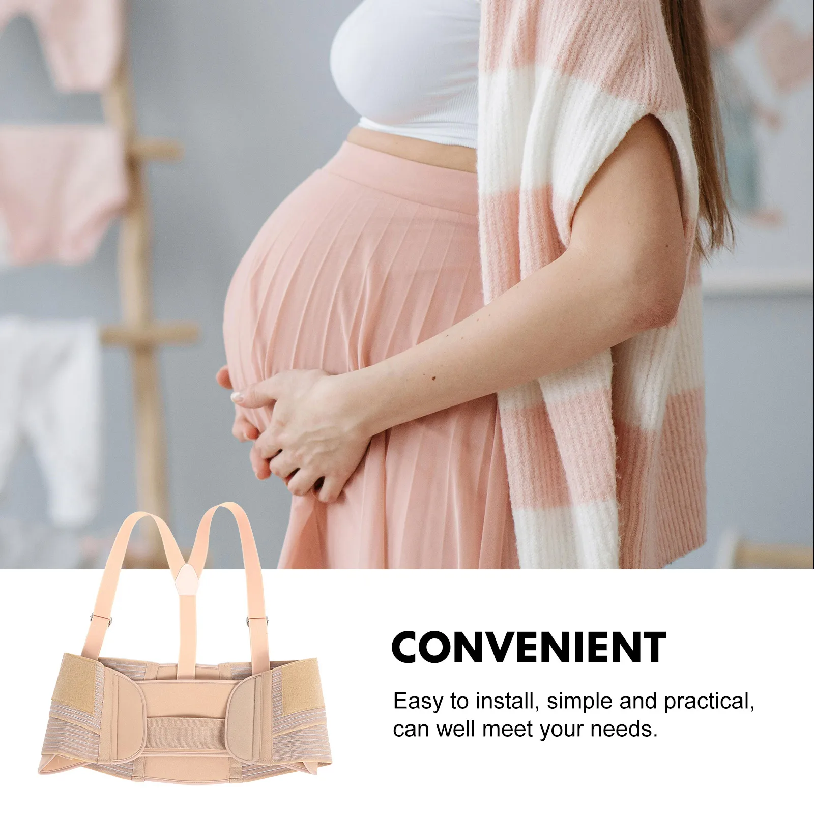 أحزمة النساء الحوامل حزام دعم البطن الواقي للجنين - -07 مقاس Xl لتخفيف الضغط اللطيف #1