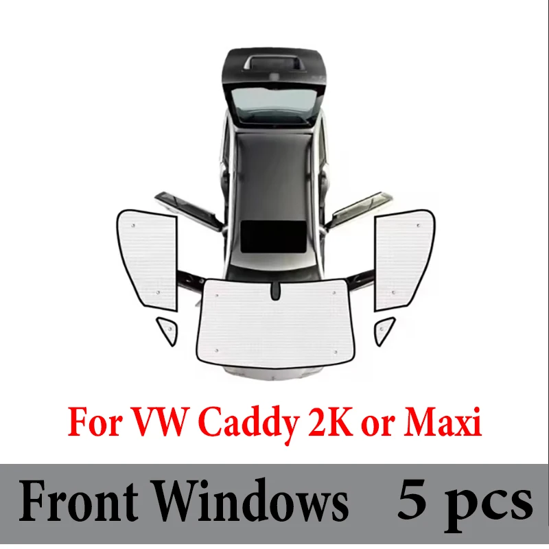 Auto Vizier Voor VW Volkswagen Caddy 2K Maxi 2004 ~ 2019 Anti-Uv Volledige Dekking Zonnescherm Venster zonnescherm Cover Bescherming Boord