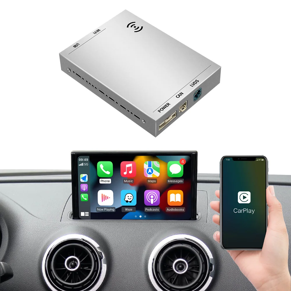 

STLFWireless Apples CarPlay Android Auto Kits for Audis Car Android Video Player A1 A3 A5 A6 A8 Q2 Q3 Q5 Q7 S4 S5 MMI MIB RMC