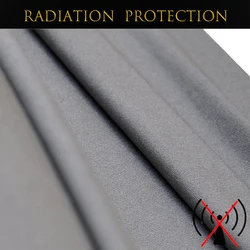 Conductive 4-Way Spandex Cloth Stretch Silver Fiber Fabric Anti-radiation Shielding RFID EMF Microwave Reducing Antibacterial