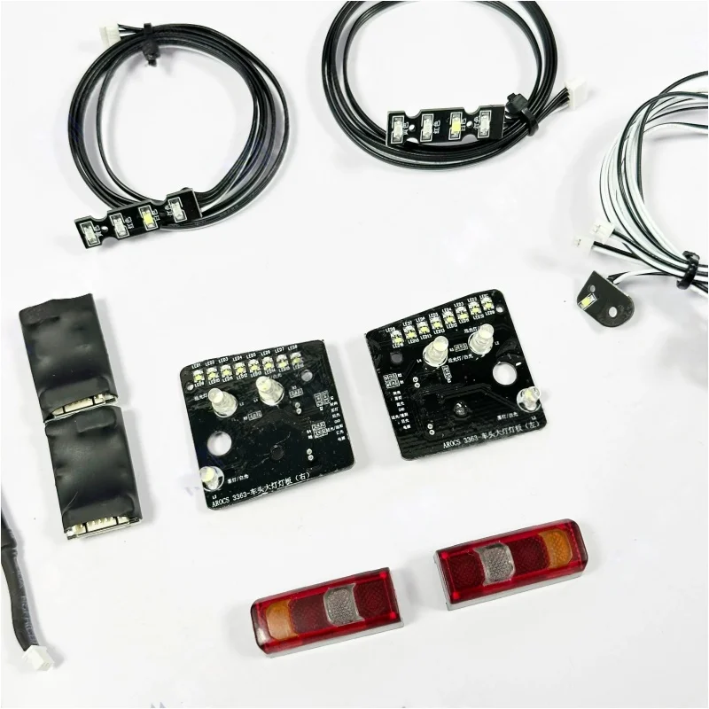 مجموعة أضواء LED متدفقة لشاحنة تاميا RC بمقياس 1/14 طراز بنز أكتروس أروكس، أضواء تشغيل، مصابيح أمامية، أضواء تحديد الموضع، قطع ترقية