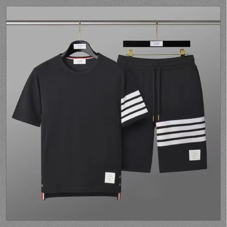 2024 New Summer Lapels Short Sleeve Suit Fifth Pants Couple Shorts Suit