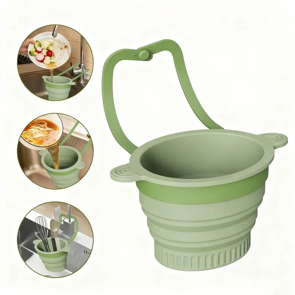

Durable Silicone Silicone Strainer Basket Reusable Multi-functional Water Filter Basket Self-Cleaning Blue Green Pink