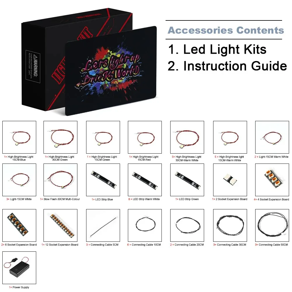 10316 Lord Of The Rings Rivendell Led Lighting Kit For Creator Expert Not Include Building Blocks (Only Lighting Set)