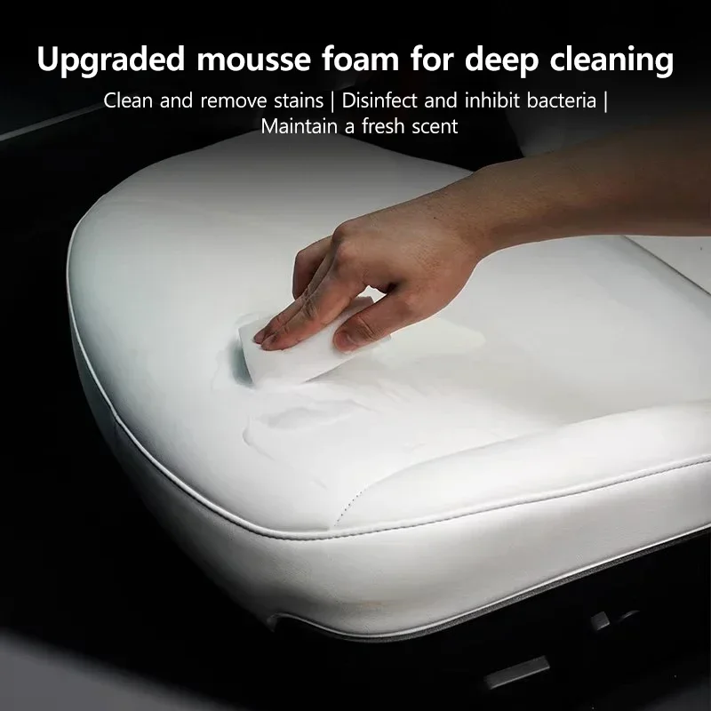 150 Ml Multifunctional Foam Cleaner for Tesla Model 3 Y S X Leather Seat Cleaning and Decontamination Foam Spray Car Accessories