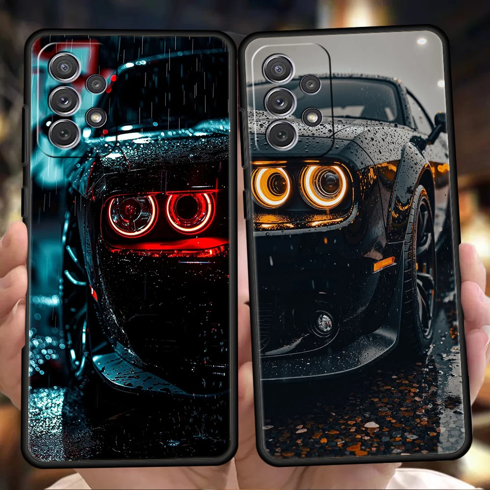 Phone Case For Samsung A17 A15 A13 A51 A71 A41 A07 A05S A35 A55 A23 A25 A33 A53 A73 A57 A37 5G Cover Cool Cars Light Fashion Men