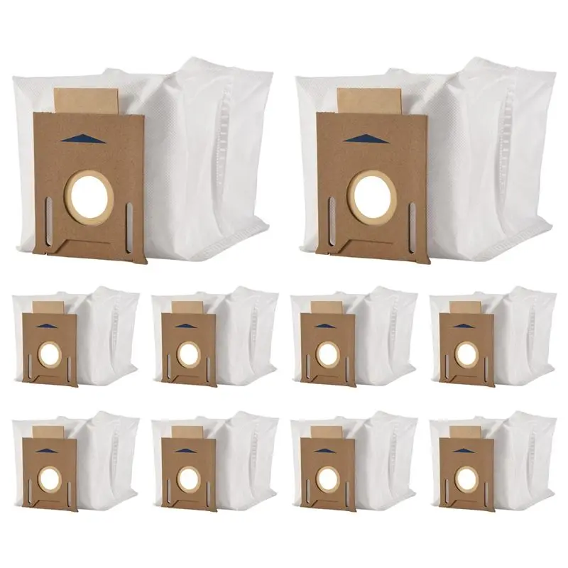 

A66Z 10 Pack Vacuum Cleaner Bags For ECOVACS DEEBOT N8+ N8 Pro+ T8 T8+ T8 AIVI T8 AIVI+ T8 MAX T9+ Replacement Dust Bags