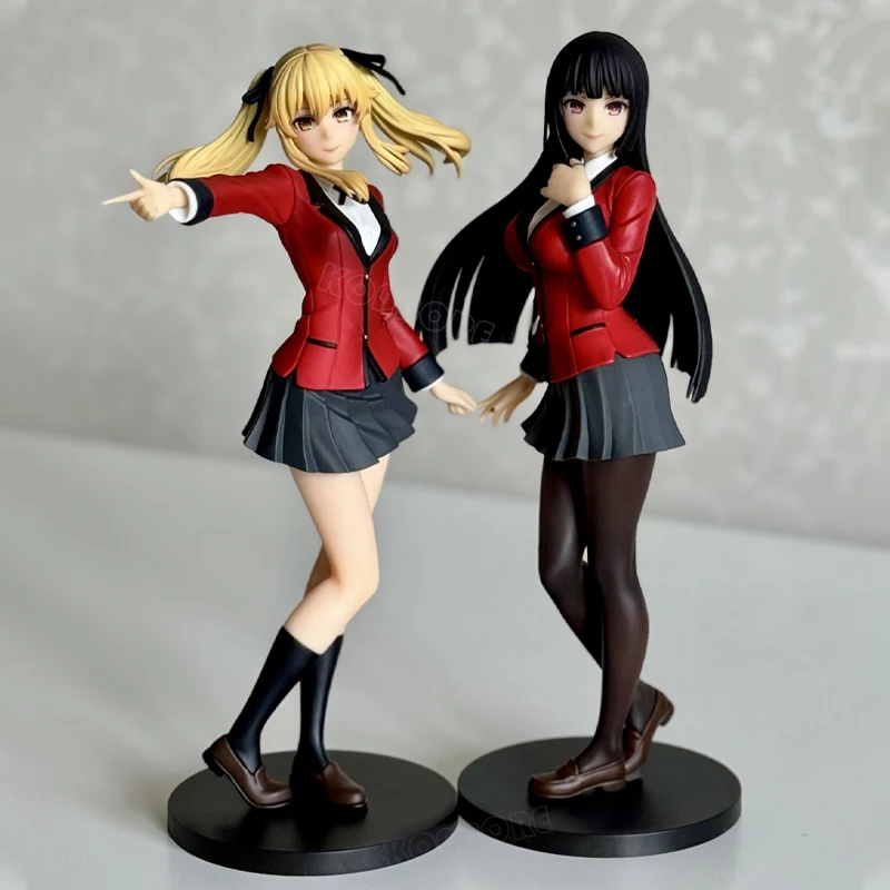 17cm Kakegurui xx Jabami Yumeko figura de chica de Anime POP UP PARADE Saotome Mary figura de acción Meari Saotome estatuilla modelo muñeca de juguete