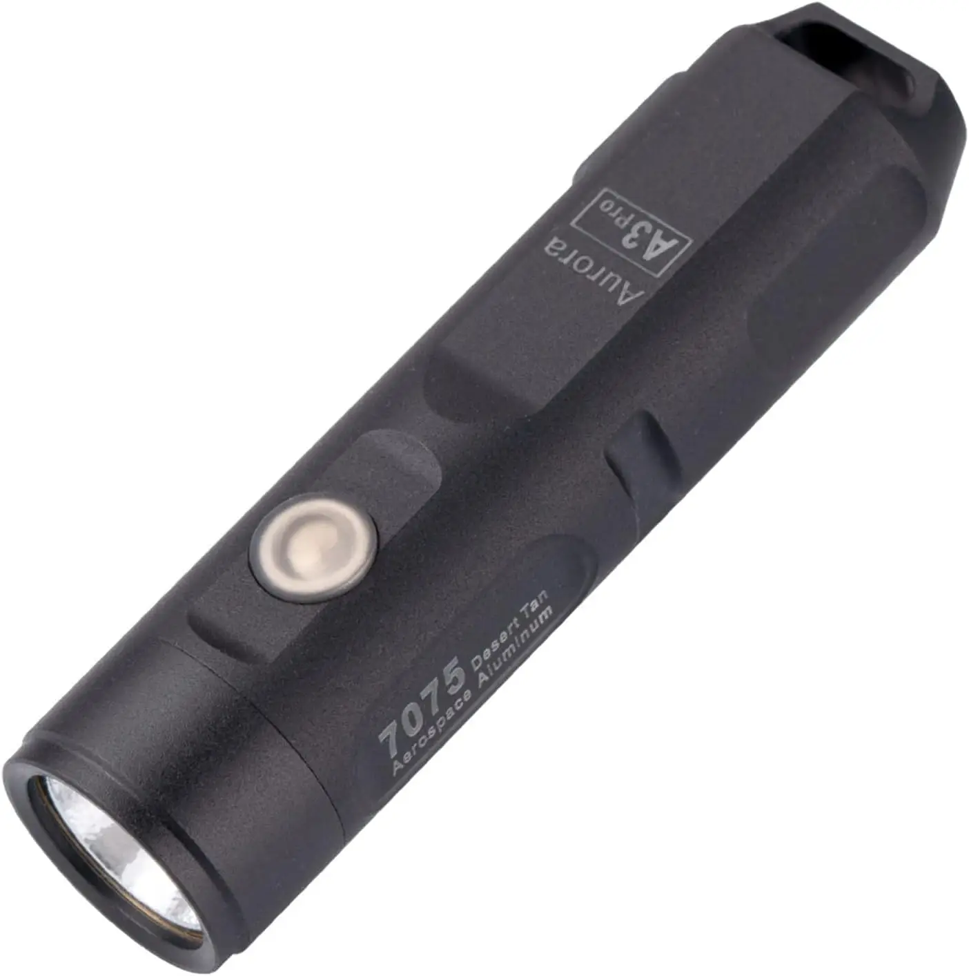 

Фонарик Aurora A3 Pro 6500K EDC, 700 люмен, 5 режимов, перезаряжаемый с карманным зажимом (черный)