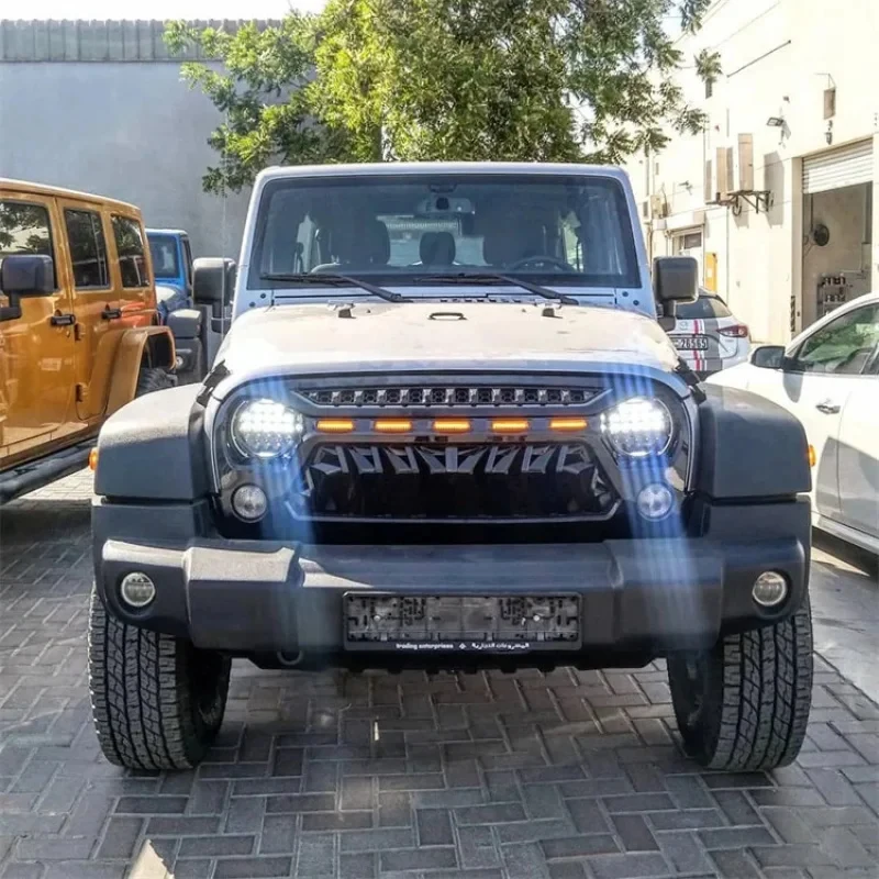 High Quality S Front Grille JK, Shark Pattern, Large Size **, EN, Off Road Fitment