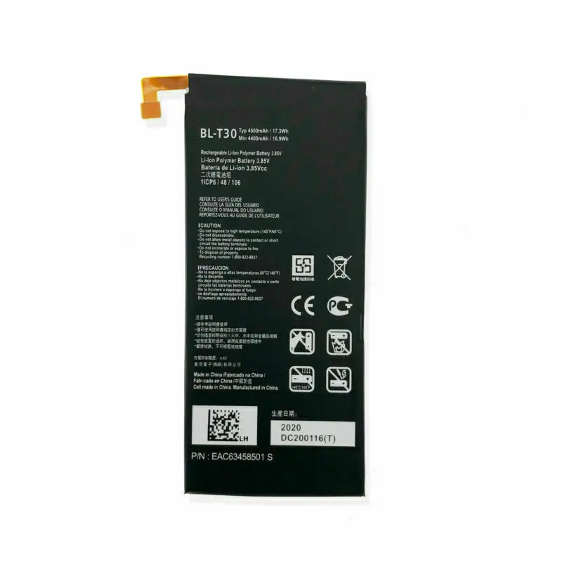 

Аккумулятор для LG X Power 2 M320 M320N M322/Fiesta 2 LTE L163BL BL-T30 4500 мАч