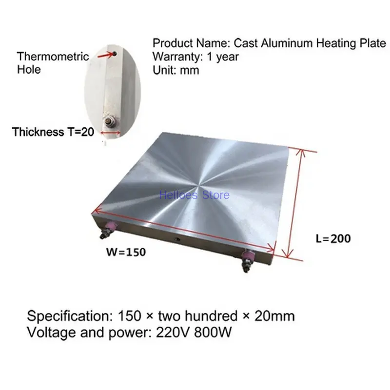 

Cast Aluminum Heating Plate Disc Mold Cast Copper Heater Heating Ring Heating Electric Heating Plate Adjustable Temperature