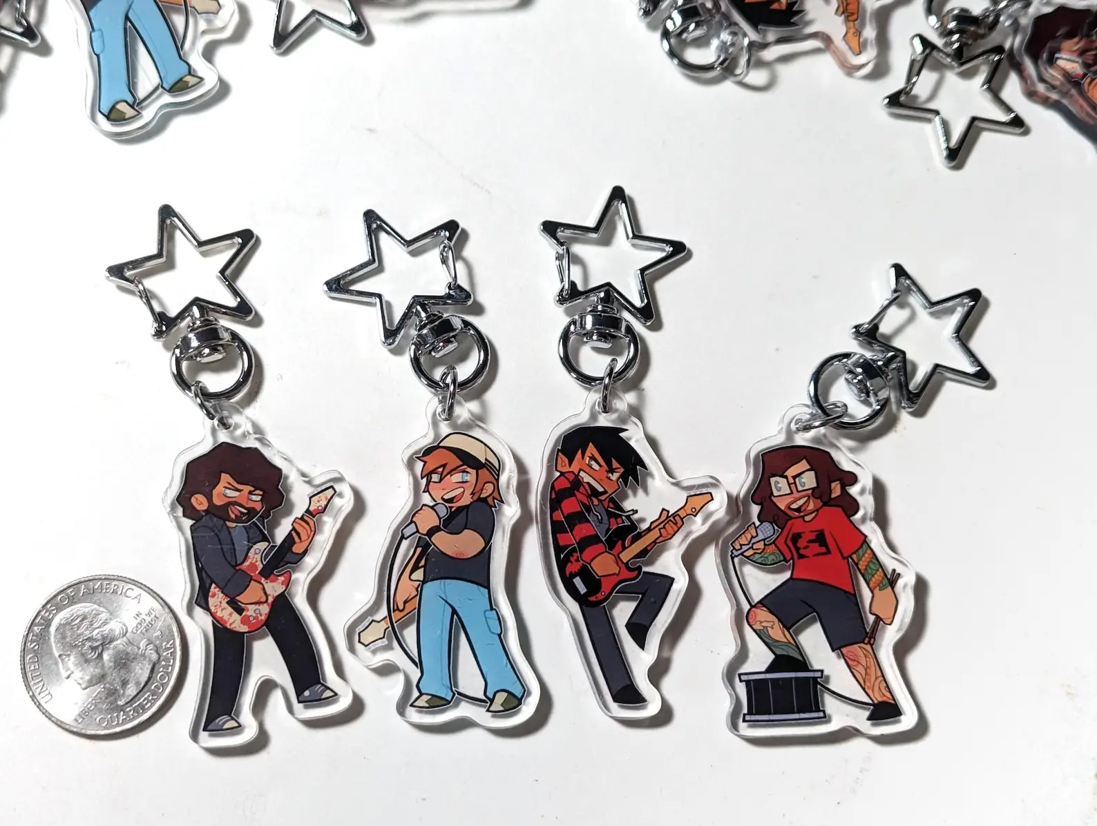 Fall Out Boy Acrylic Keychain Charms Unique Design Accessory, Perfect Gift Idea, Durable & Stylish, Ideal for Everyday Use