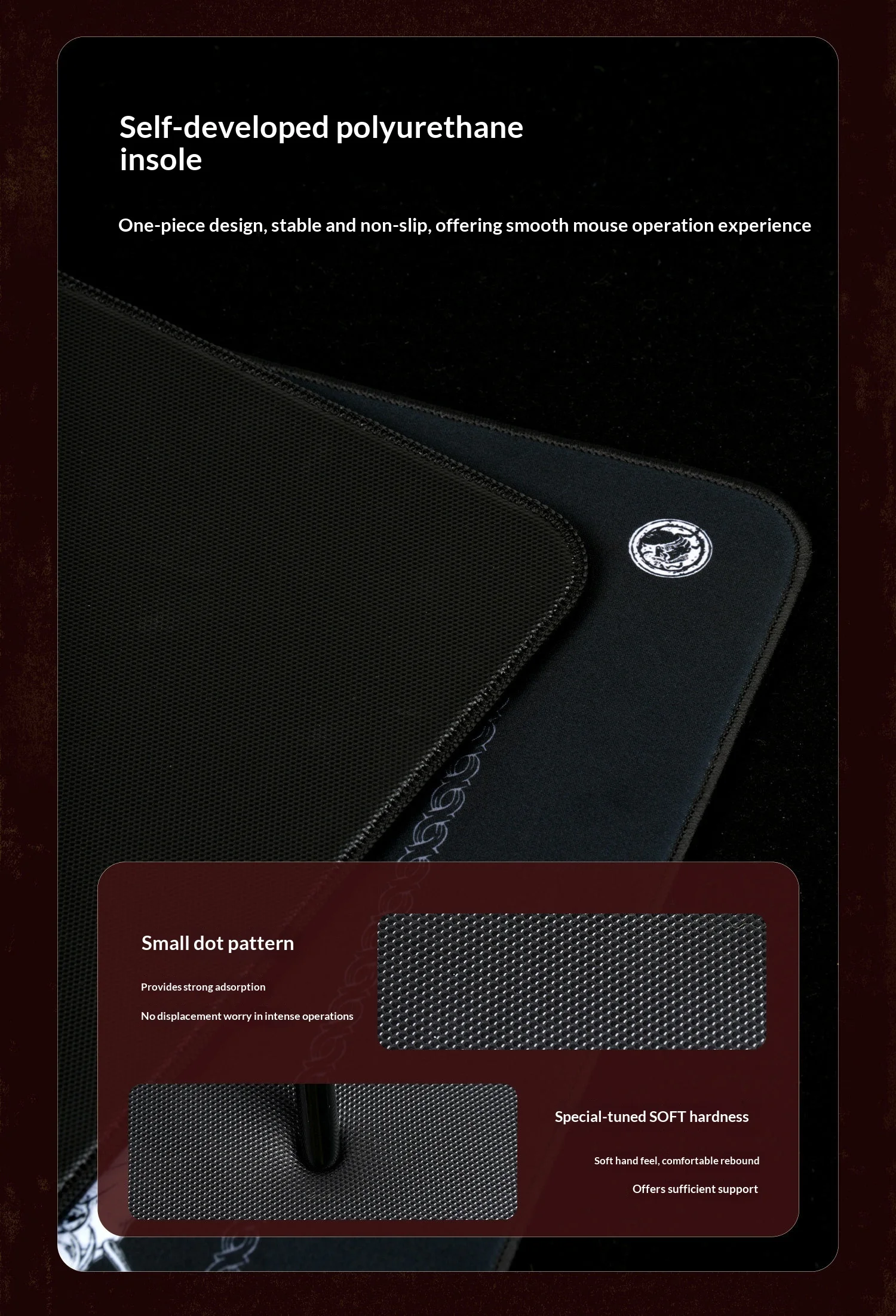 Original ATK Mauspads Warhorse Battle Riding Mauspad Original-Illustration E-Sports FPS-Spiel Büro Fearless Contract Delta – Detail 9
