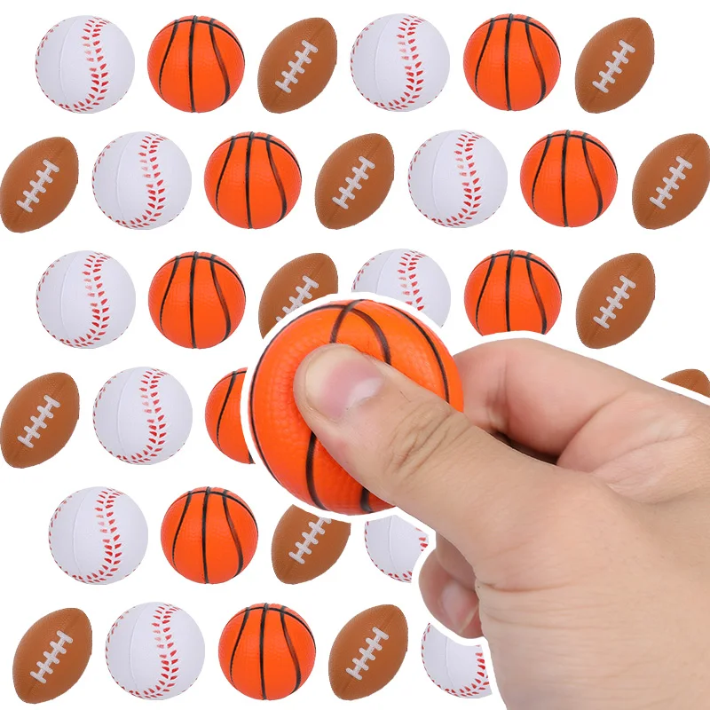 5Pcs Party Gift Pack Sports Theme Birthday Party Favors Goodie Pinata Filler Christmas Soccer Basketball Party Decorative Ball