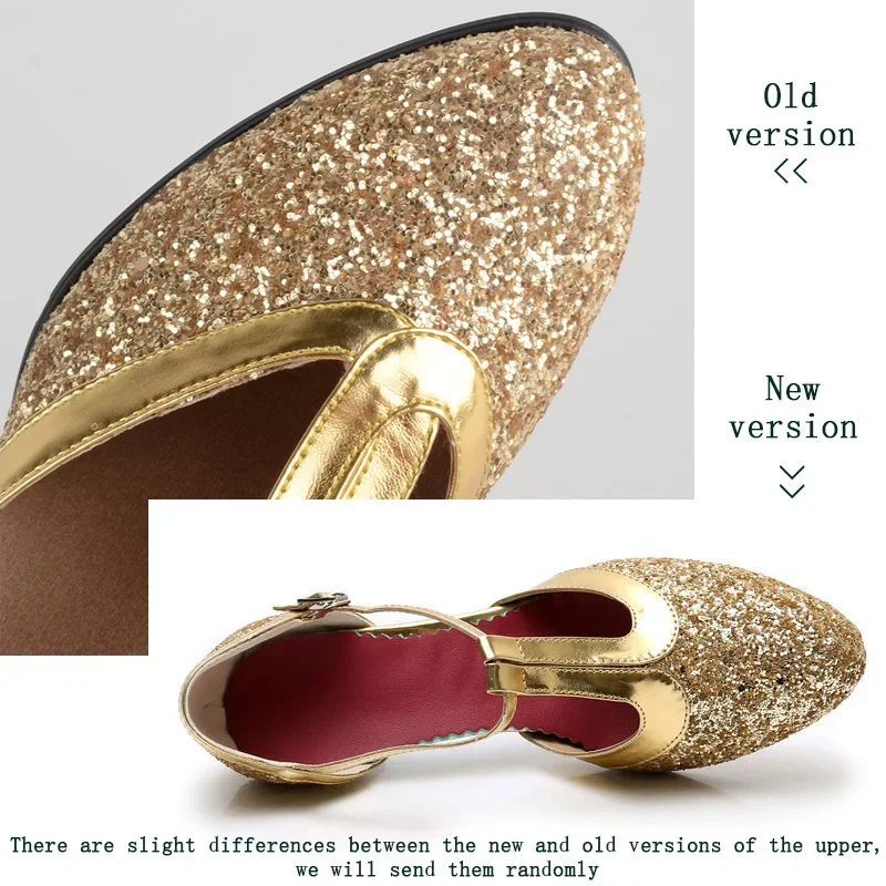 Salsa Latin Dance Shoes For Women Tango Ballroom Dance High Heels Soft Dancing Shoes For Women 3.5/5.5cm Ballroom Dance Sandals