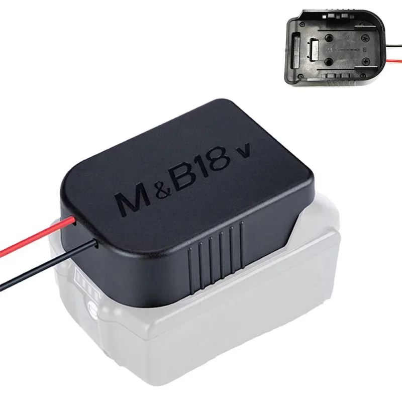 

Black M&B 18V Connector for Makita and Bosch 18V Li-ion Battery Conversion DIY Connector Cable Output with 12Awg Wire Connector