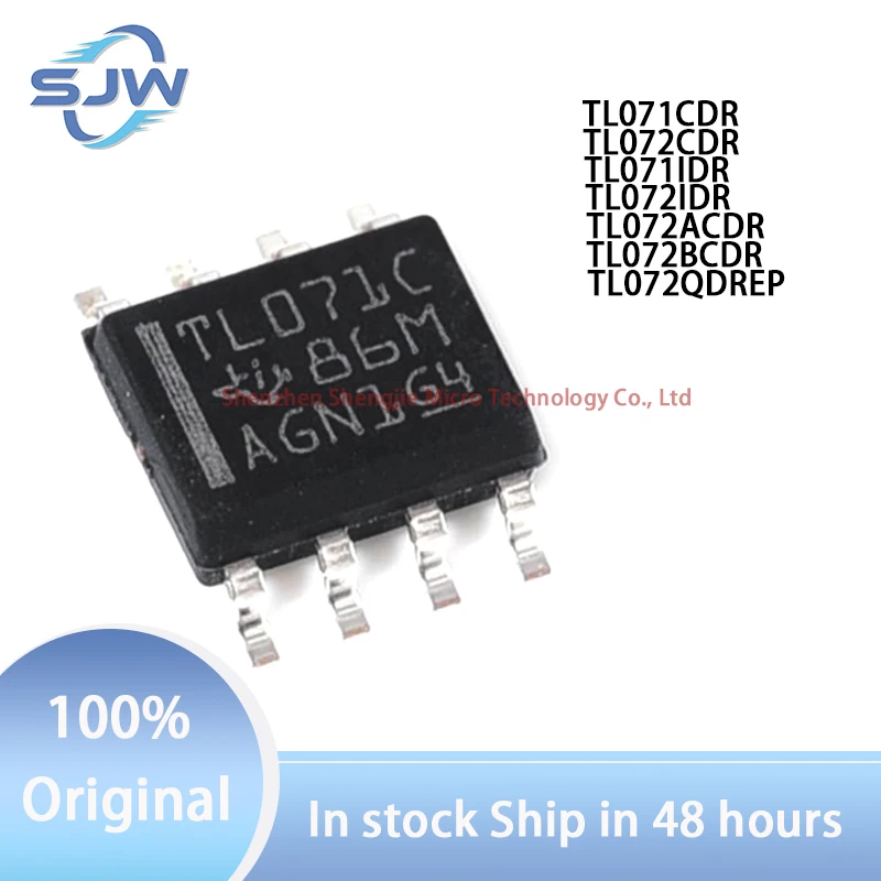 TL071CDR TL072CDR TL071IDR TL072IDR TL072ACDR TL072BCDR TL072QDREP encapsulation SOIC-8 FET Input op amp chip shoot 1=10pcs