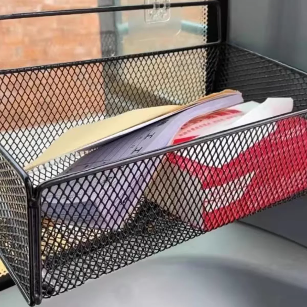 حامل صندوق تخزين كابينة Tru، حامل بسيط مع مقبض، سلة تخزين متنوعة، ملحقات تخزين لاصقة Ra #3