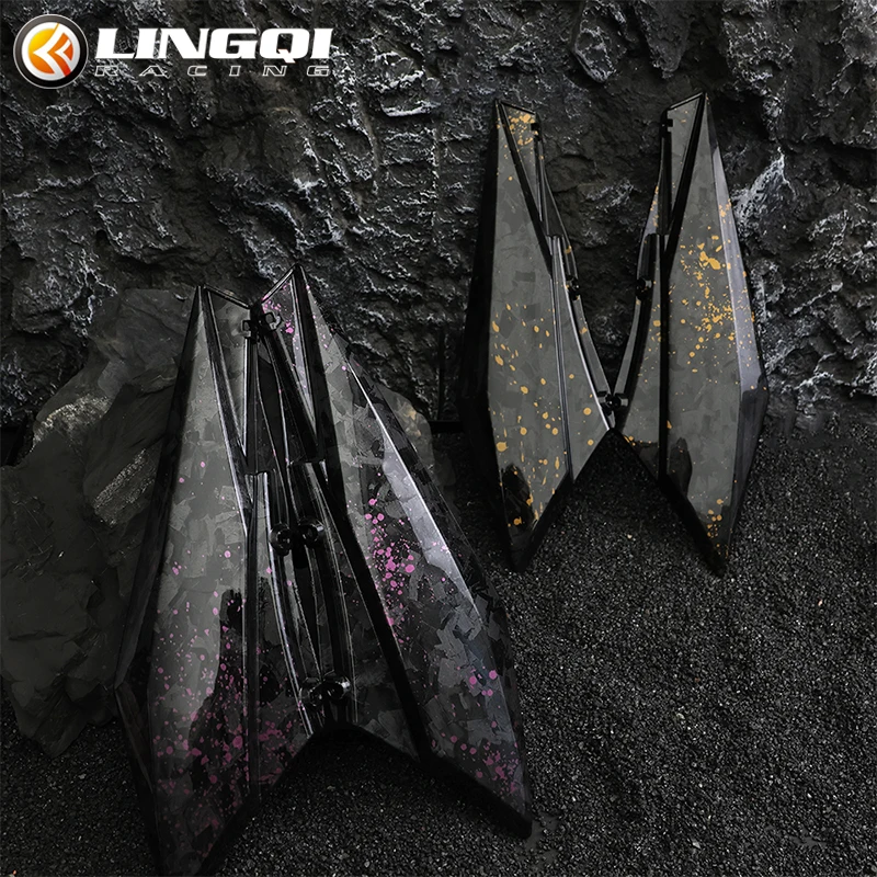 

LINGQI RACING Motorcycle Rear Side Seat Cover Panel Water Transfer Fairing Cover Fender Mudguard For Light Bee X S Electric Bike