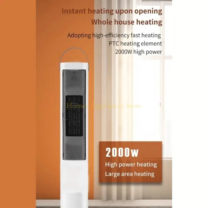 

D0AB Rapid Heating Electric Heaters Plastic Texture Quiet Functionality Indoor Space